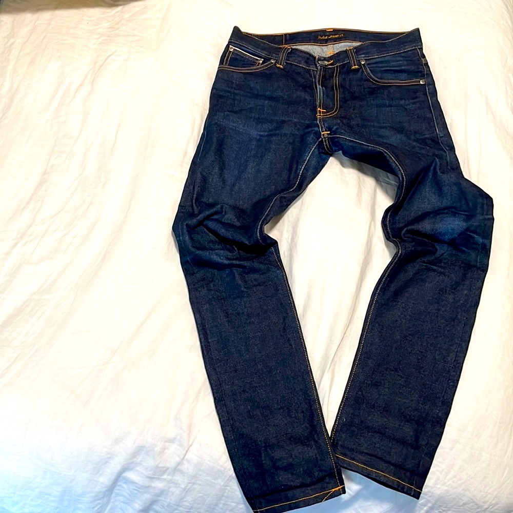 Mens Nudie Jeans Lean Dean Dry Japan Selvage 31x32
